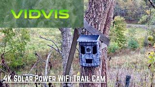 VIDVIS 4K Solar Powered Trail Cam!