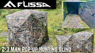Light weight...Easy Setup...Affordable See-through Hunting Blind from Flissa!